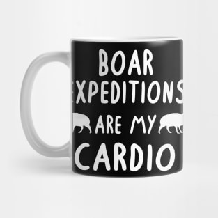 Boar expeditions wild boar saying hunting fan animal Mug